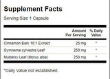 Zimt-Gymnema-Mulberry-Komplex 525 mg – 120 Kapseln