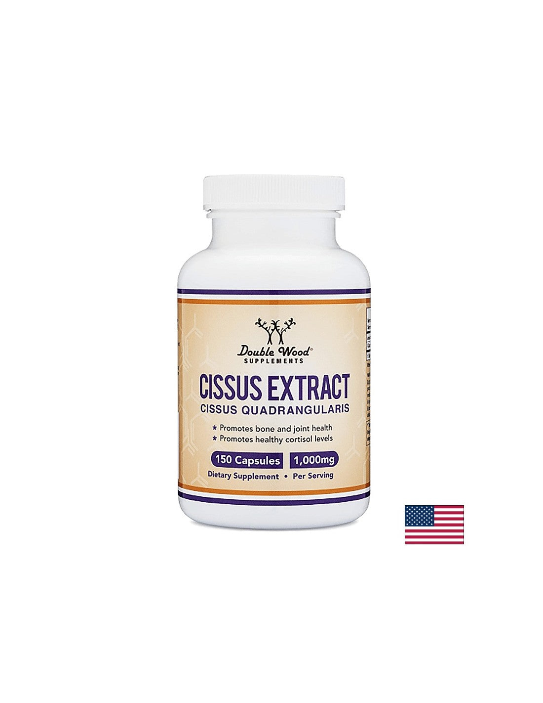 Cissus-Extrakt, 1000 mg, 150 Kapseln <tc>Double Wood</tc>
