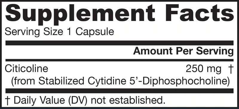 Citicolin (CDP-Cholin) 250 mg./60 Kapseln.