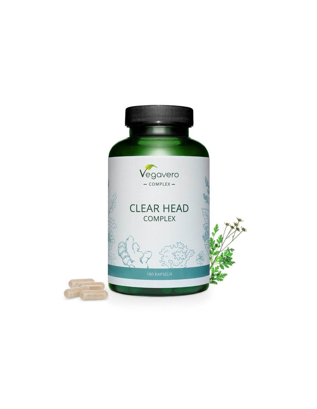 Clear Head Complex, 180 Kapseln, 100 % vegan <tc>Vegavero</tc>