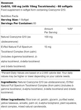 CoQ10 100 mg | Mit 10 mg Tocotrienolen 60 Gelkapseln