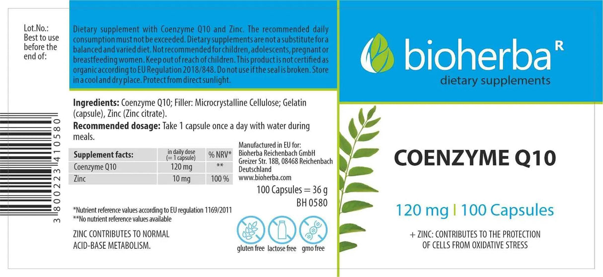 CoQ10 120 mg – 100 Kapseln