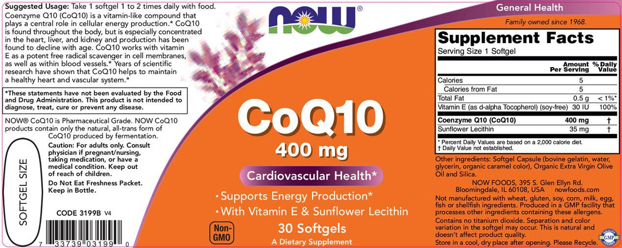 CoQ10 400 mg – 30 Gelkapseln