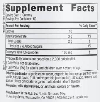 CoQ10-Fruchtgummis 100 mg – 60 Fruchtgummis