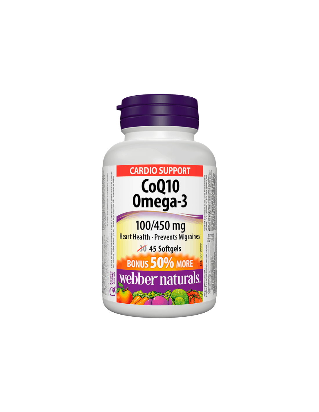 CoQ10 & Omega-3/Coenzym Q10 100 mg + Omega-3 450 mg x 45 Softgelkapseln