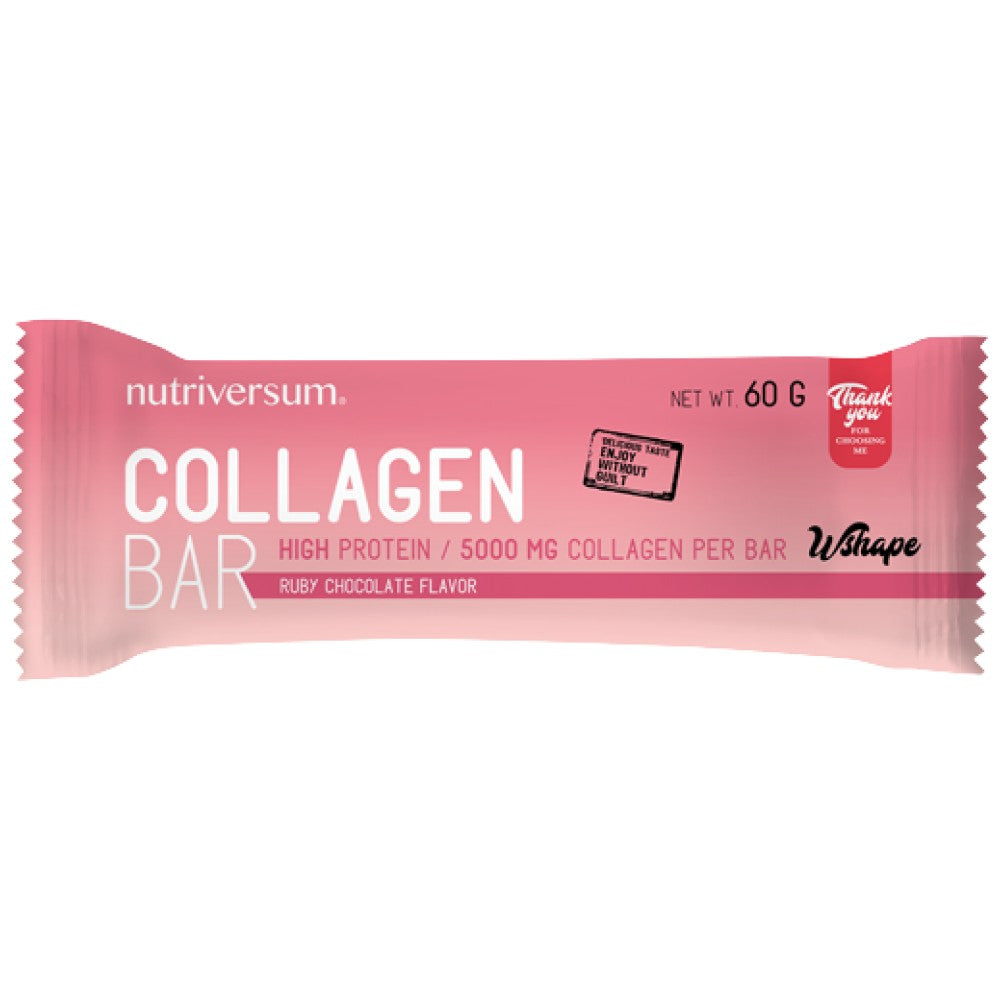Kollagenriegel | Proteinreicher Riegel mit 5000 mg hydrolysiertem Kollagen – 60 Gramm