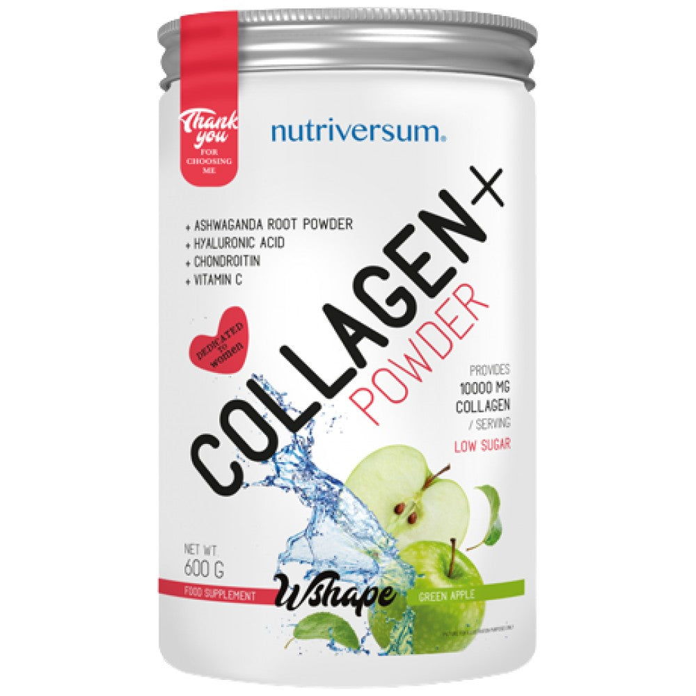 Kollagen+ Pulver | mit Hyaluronsäure, Chondroitin und Vitamin C – 600 Gramm