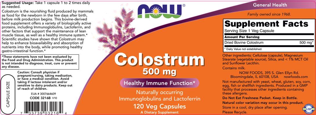 Kolostrum 500 mg – 120 Kapseln