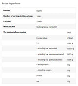 Kochspray - Kräuteröl - 250 ml
