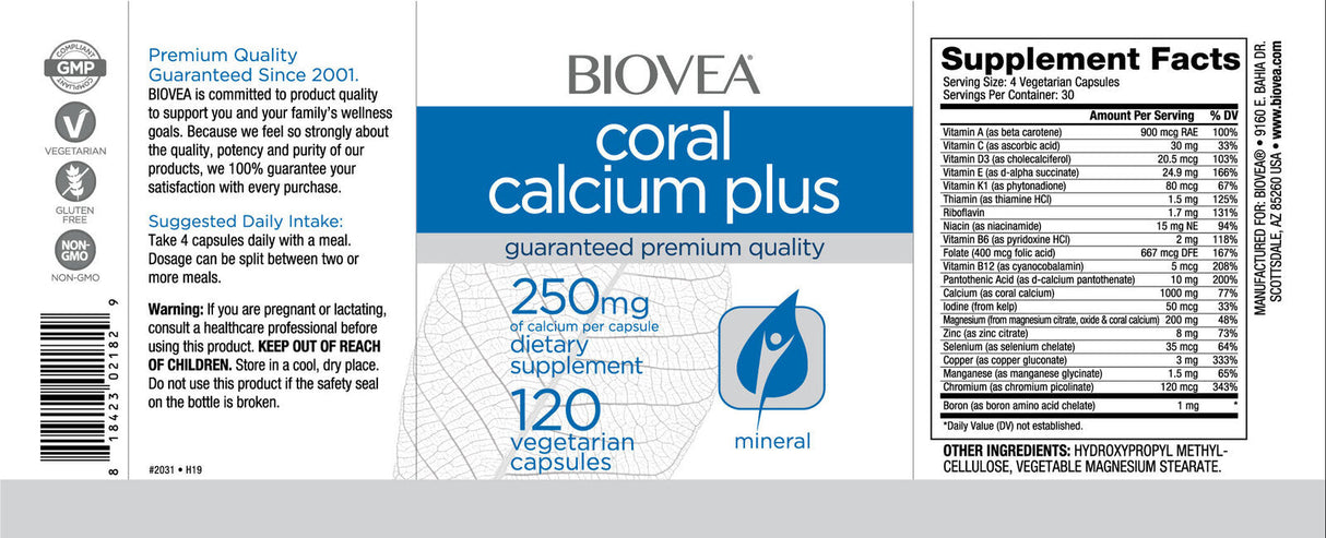 Coral Calcium Plus 1000 mg/120 Kapseln