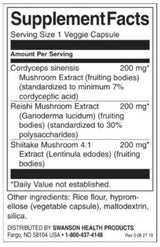 Cordyceps-Komplex mit Reishi- und Shiitake-Pilzen – 60 Kapseln