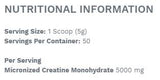 Kreatin-Monohydrat – 250 Gramm