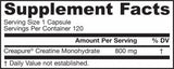 Kreatin-Monohydrat 800 mg 120 Kapseln