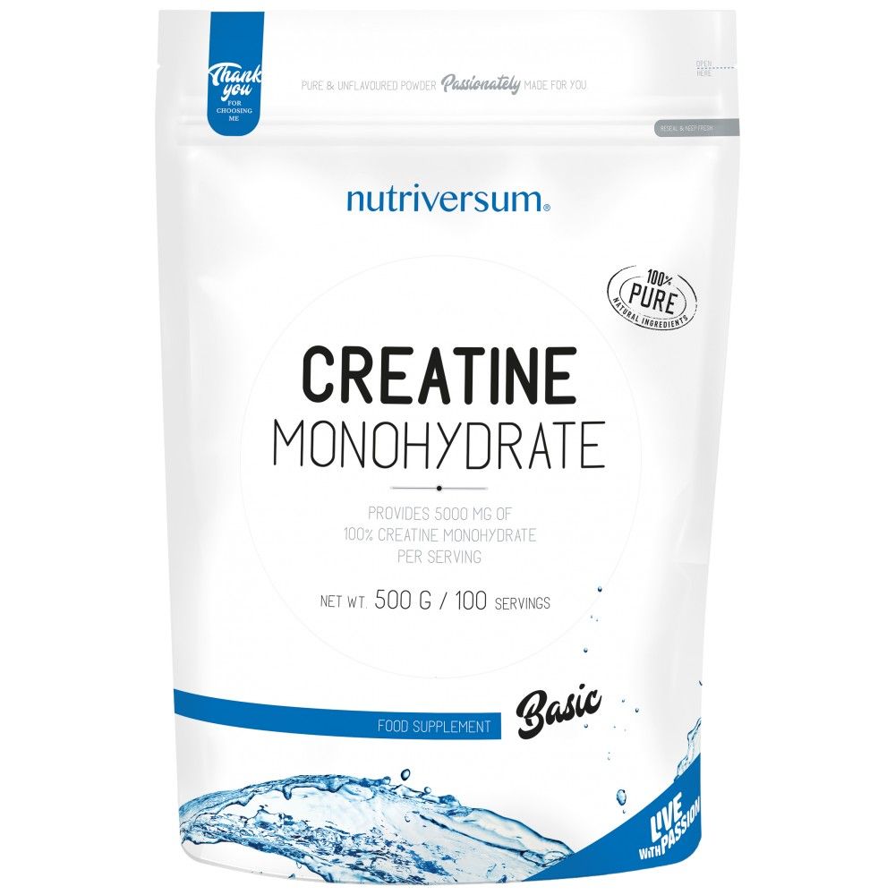 Kreatin-Monohydrat-Pulver – 500 Gramm