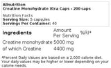 Kreatin-Monohydrat Xtra Caps 200 Kapseln