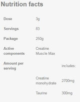 Creatine Muscle Max – 250 Gramm