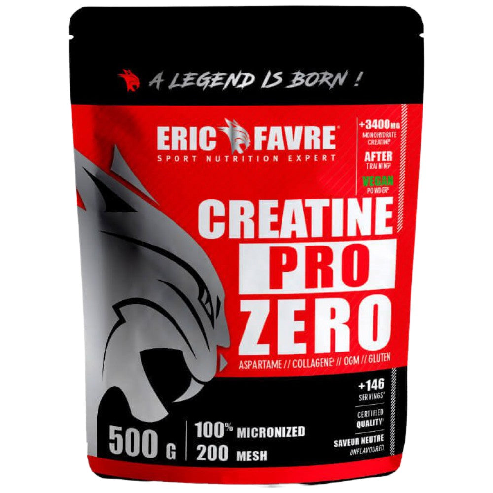 Kreatin Pro Zero | Mikronisiertes Kreatin-Monohydrat – 500 Gramm