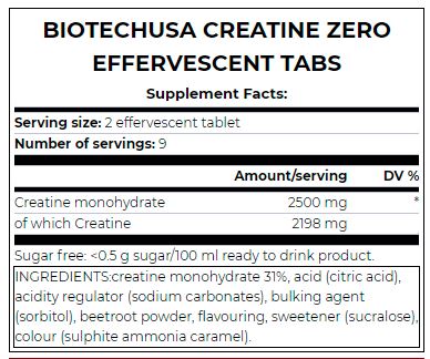 Kreatin Zero Brausetabletten/18 Tabletten