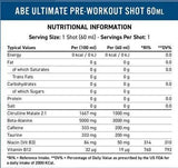 Abe Shot | Alles schwarz alles vor dem Training - 12 x 60 ml