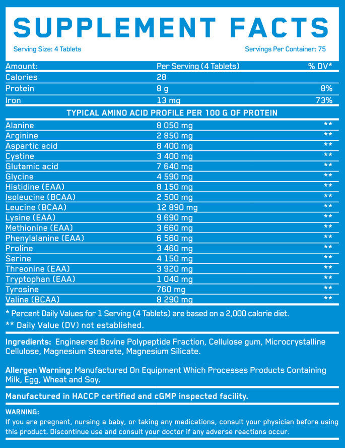 Cryo Beef Amino 8000 mg/300 Tabletten.