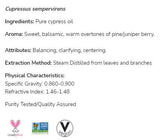 Zypressenöl | 100 % reiner Cupressus Sempervirens – 30 ml