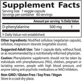 D-Phenylalanin 500 mg – 60 Kapseln
