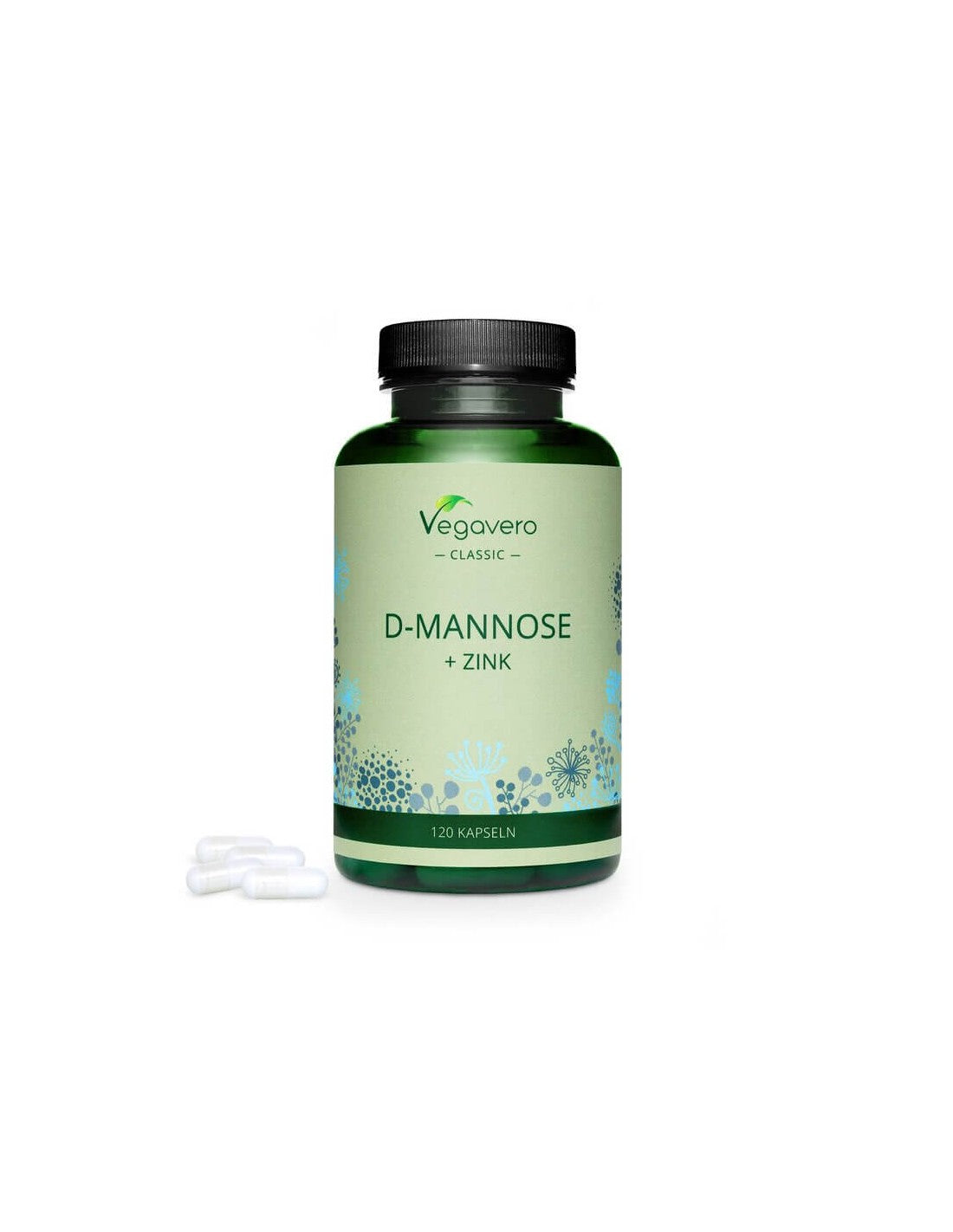 D-Mannose + Zink, 120 Kapseln, 100 % vegan <tc>Vegavero</tc>