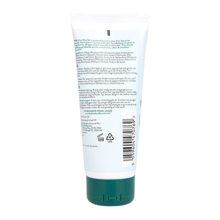 Aloe Vera Gel 100 % vegan 100 ml HOLLAND & BARRETT