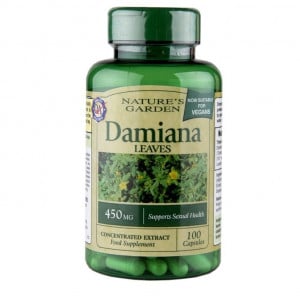 Damiana (konzentrierter Blattextrakt) 450 mg 100 Kapseln HOLLAND & BARRETT