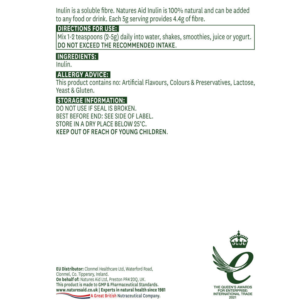 Inulinpulver (Inulinpulver) 250g NaturesAid