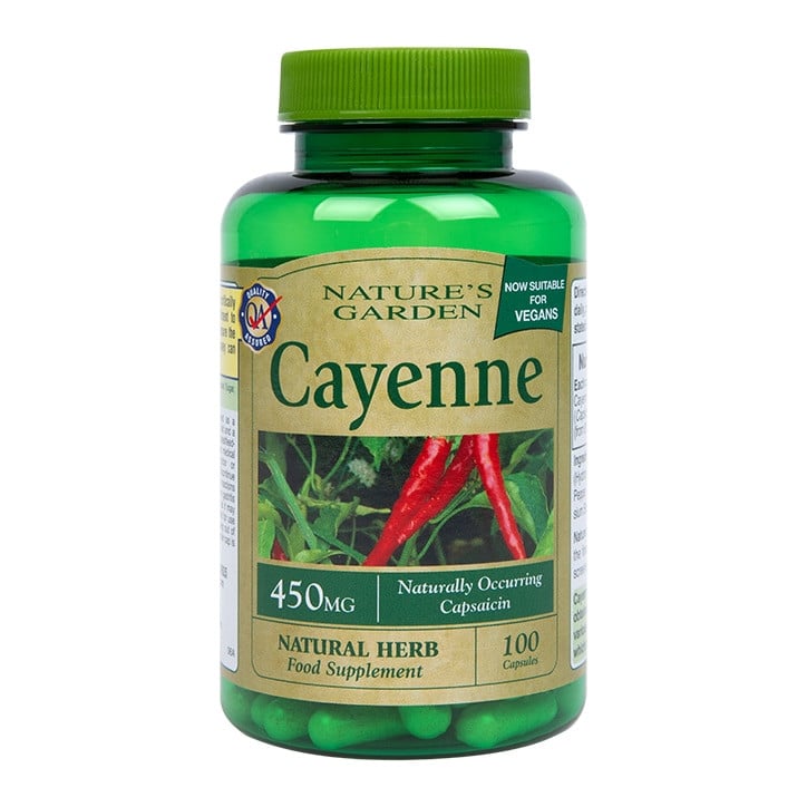Scharfer Cayennepfeffer (Cayenne) 450 mg 100 Kapseln HOLLAND & BARRETT