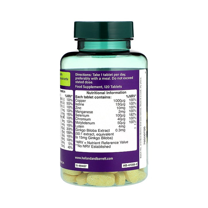 Multivitamine und Mineralien für Erwachsene ABC-Z 50+ 120 Tabletten HOLLAND & BARRETT