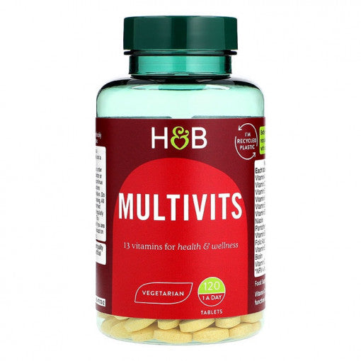 Multivitamine und Mineralien (Multivits) 120 Tabletten HOLLAND & BARRETT