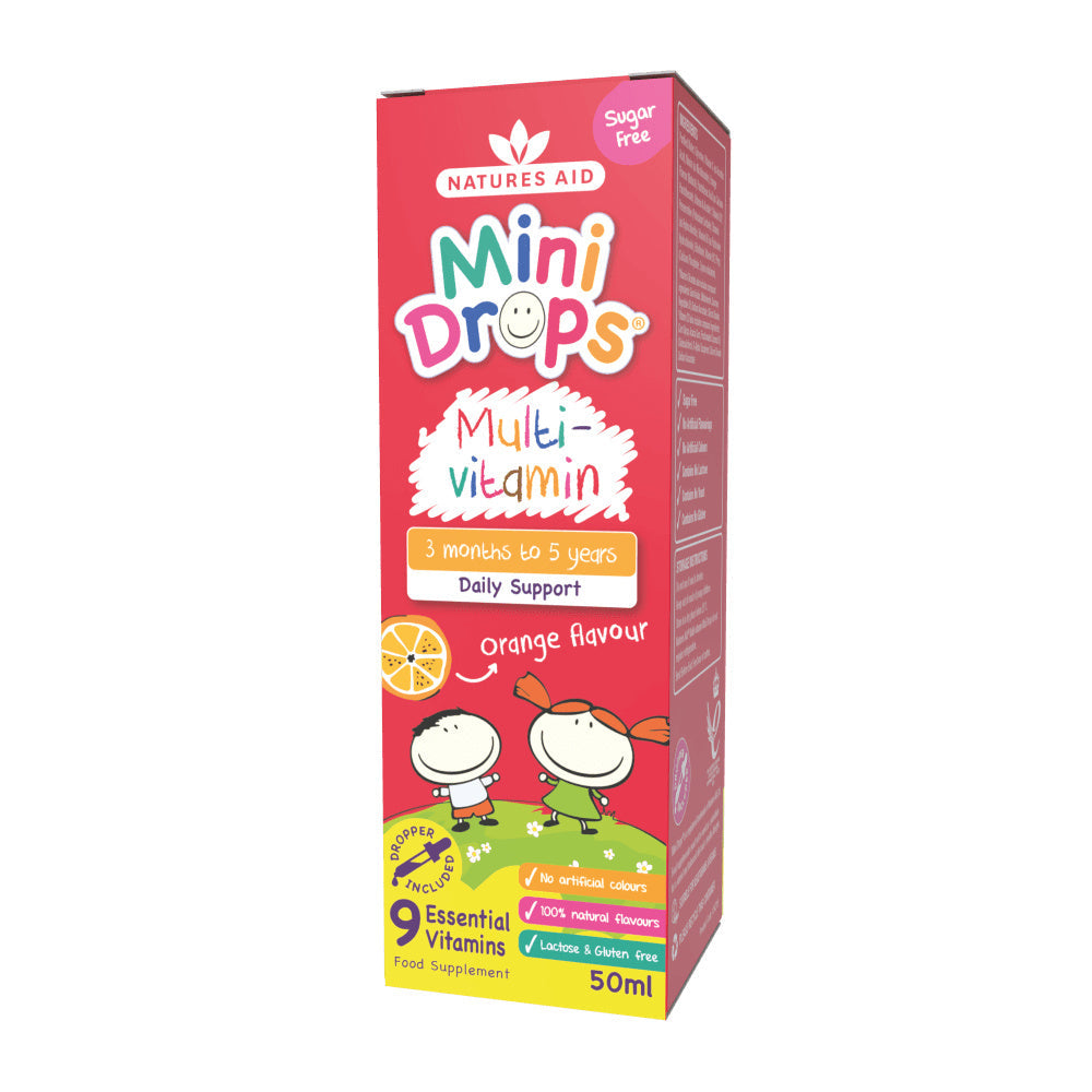 Multivitamintropfen für Kinder (Mini Drops Multivitamin) 50 ml NaturesAid