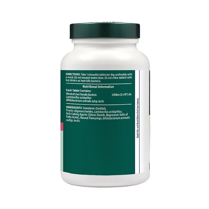 Probiotikum mit Acidophilus (kaubare Acidophilus-Erdbeere 3 Milliarden) 3 Milliarden. 120 Kautabletten HOLLAND & BARRETT