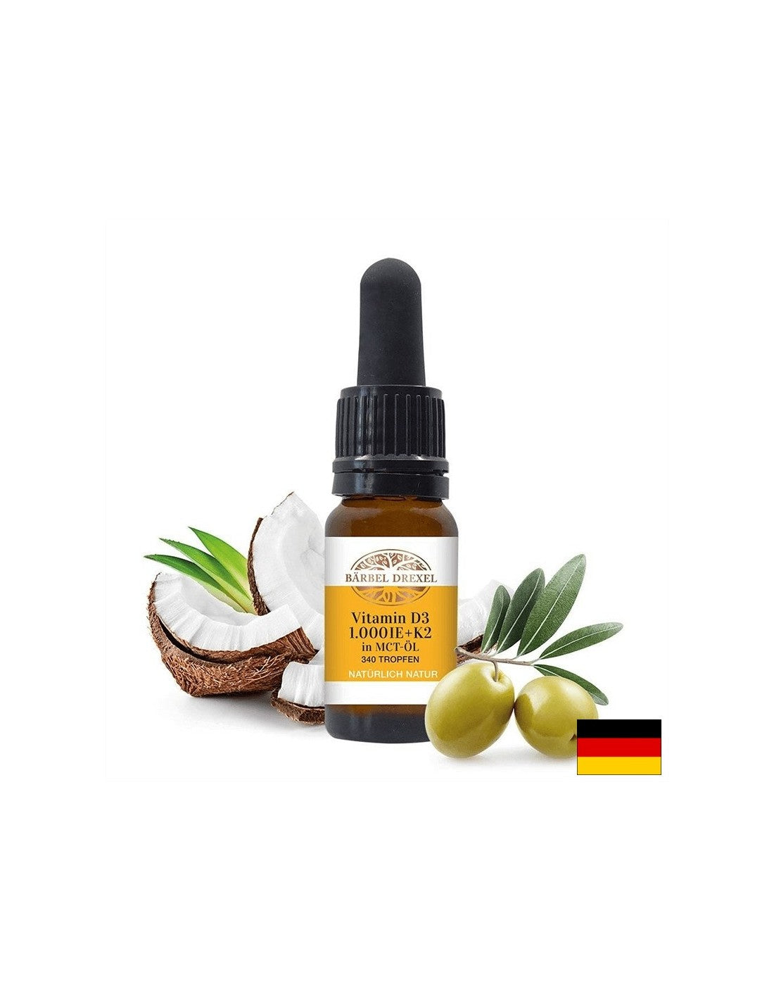 Vitamin D3 1000 IU + Vitamin K2 11,1 µg – Kosten- und Gewichtsreduzierung, 10 ml, Kapseln mit Viskose-Absorption