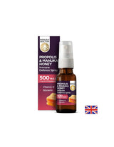 Propolis & Manuka Honig Immunabwehrspray/Mundspray zur Immunabwehr mit Propolis und Manukahonig 500 MED, 20 ml