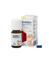 Vitamin D3 400 IE + Probiotika – Immunität und Verdauungssystem, Tropfen für Kinder und Erwachsene, 7,5 ml