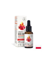Knochen und Gelenke – Vitamin D3 800 IE + K2 36 µg + Kurkuma, 30 ml Tropfen