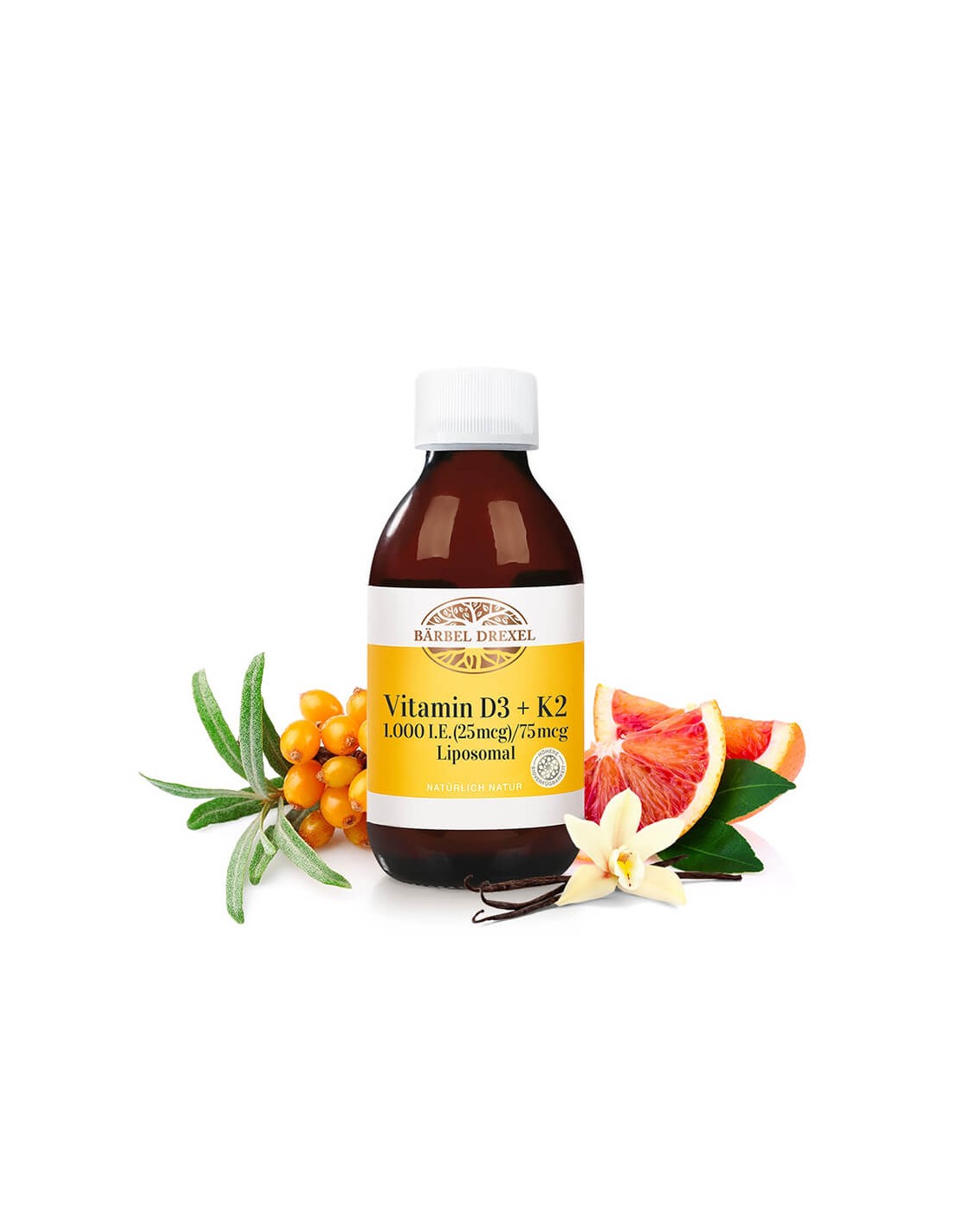 Hoch bioverfügbare Vitamine D3 und K2 – für gesunde Knochen und ein gesundes Herz, 150 ml <tc>Bärbel Drexel</tc>