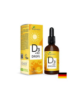 Knochen und Zähne – Vitamin D3 + K2, 60 ml Tropfen