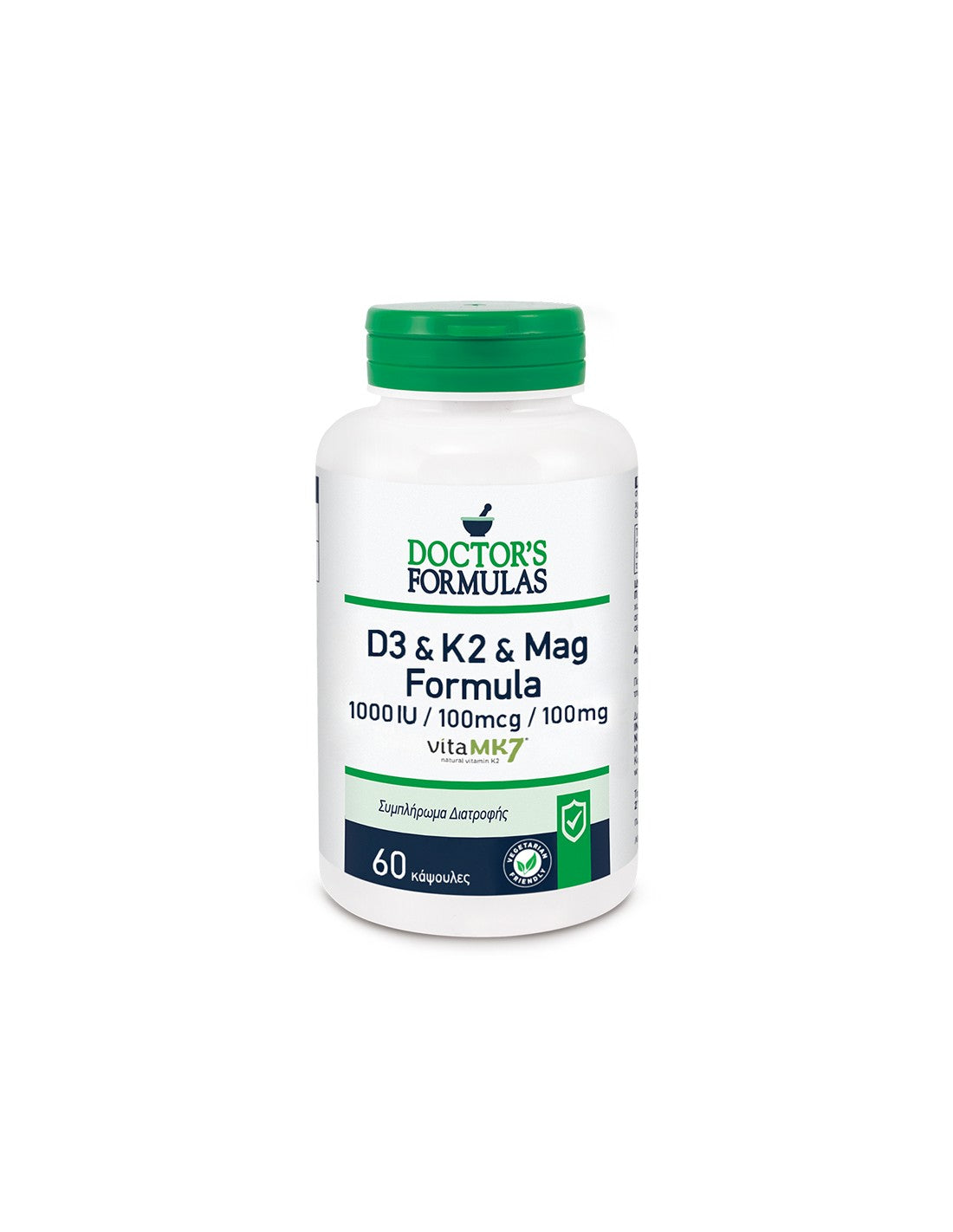 D3 & K2 & Mag Formula – Formel mit Vitamin D3, K2 und Magnesium x 60 Kapseln Doctor's Formulas