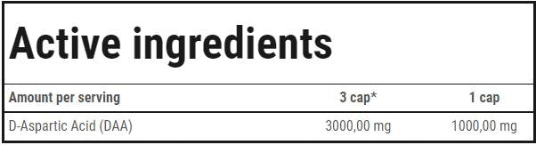 DAA Ultra | D-Asparaginsäure-Kapseln – 120 Kapseln