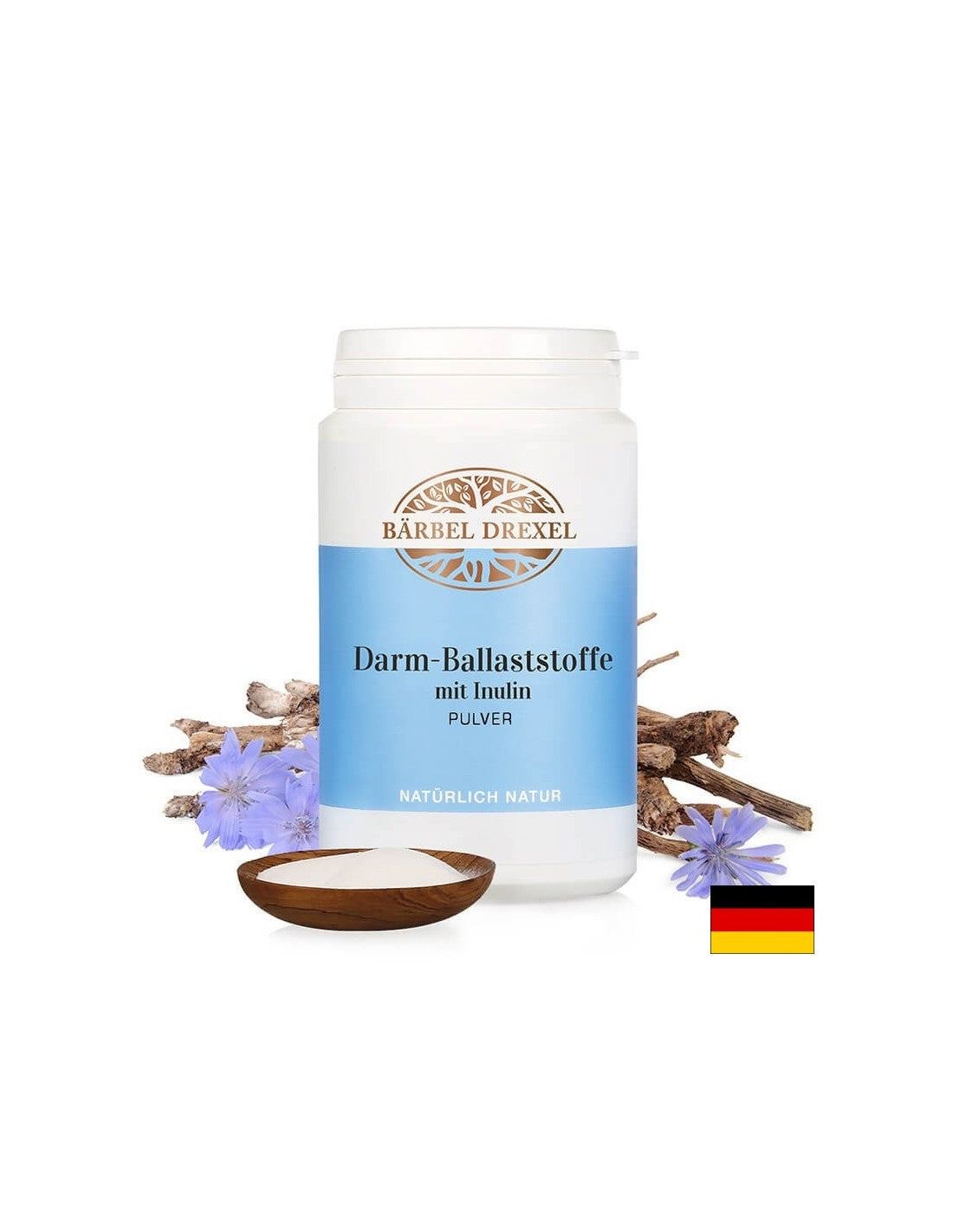 Darm-Ballaststoffe mit Inulin Pulver/Fasern aus Zichorienwurzel, 180 g <tc>Bärbel Drexel</tc>