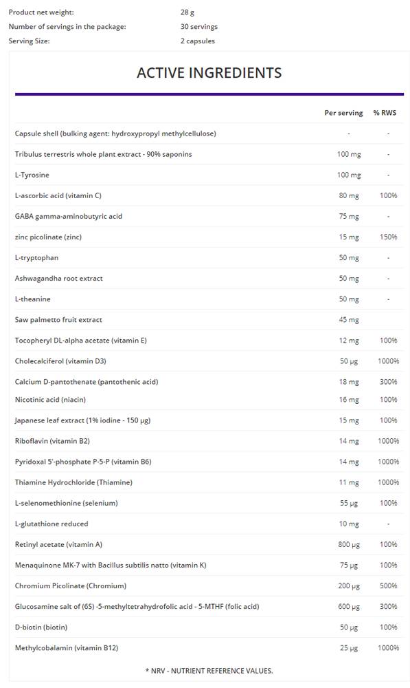 Decorem für Männer/Beauty Multivitamin 60 Kapseln