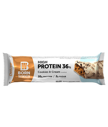 Deluxe Proteinriegel/55 g/Cookies & Cream