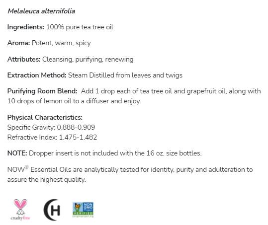Teebaumöl | 100% reines Melaleuca Alternifolia - 30 ml