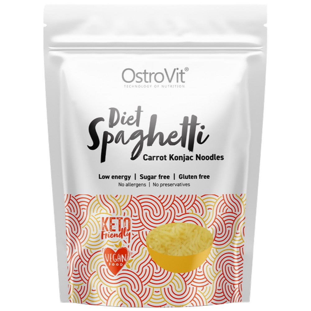 Diät-Spaghetti + Karotte/Keto-freundliche kalorienarme Konjak-Nudeln 400 Gramm