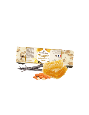 Tender nougat with honey, almonds and vanilla, 100 g - Nutra Best Europe