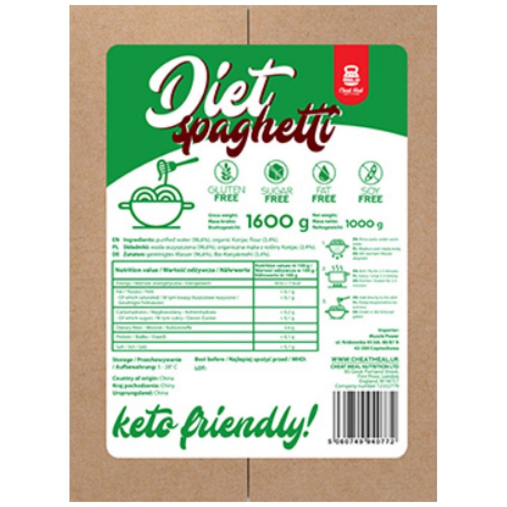 Diät -Spaghetti | Ketofreundlicher Konjac - 1000 Gramm